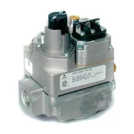 Silver 24V standing-pilot gas valve for natural gas or LP gas