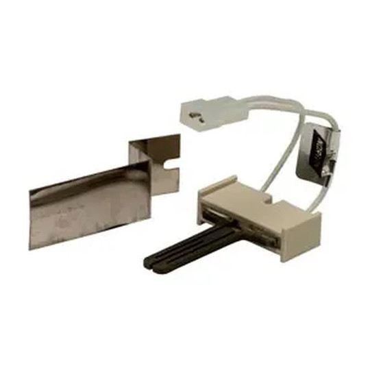 Hot surface furnace ignitor with mounting adaptors and lead wires