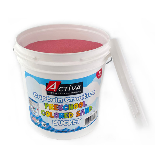 Pink Colored Sand, 12 lb Bucket