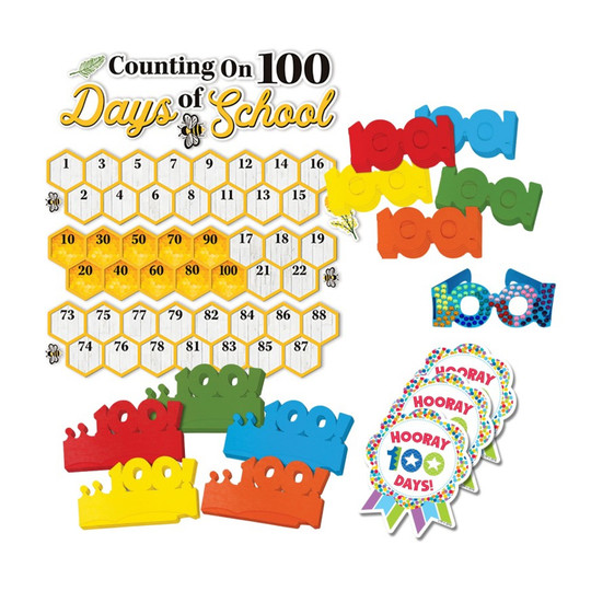 100 Days of School Celebration Kit, 284 Pieces