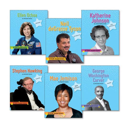 STEM Superstars Paperback Book Set, 16 Books