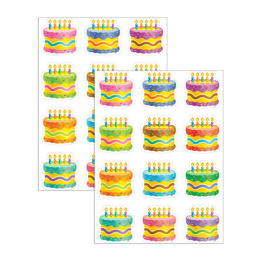 Birthday Cake Mini Accents, 2-Pack