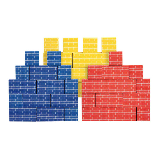40-Piece Corrugated Cardboard Building Block Set