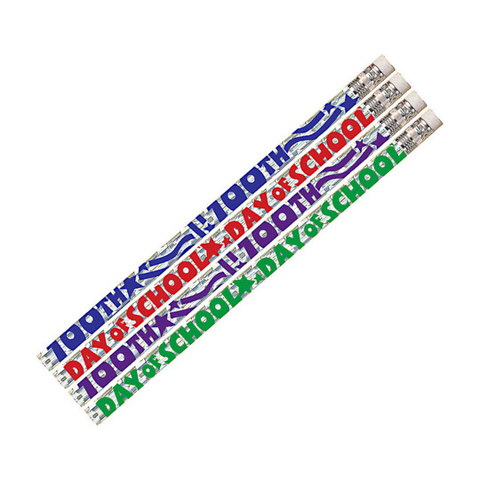 100th Day of School Pencils, 144 Count