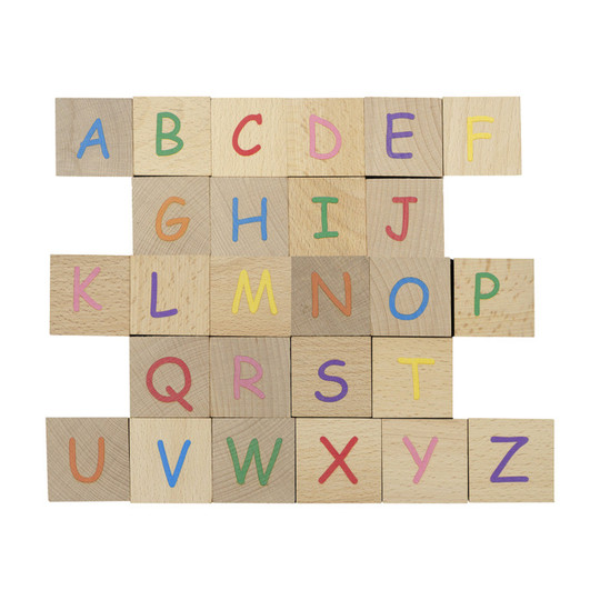 Wooden Alphabet Blocks Set