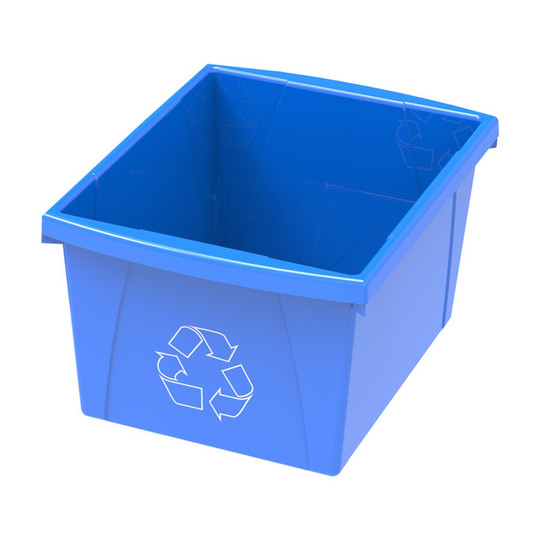 Blue Stackable Recycling Tote