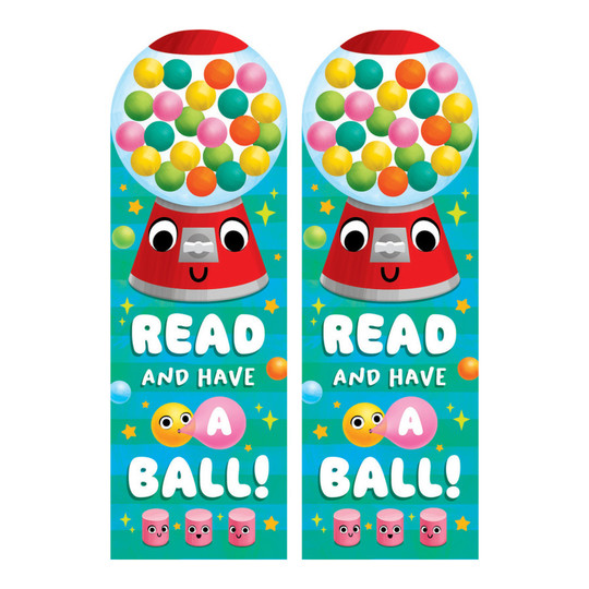Bubble Gum Scented Bookmarks, 2-Pack