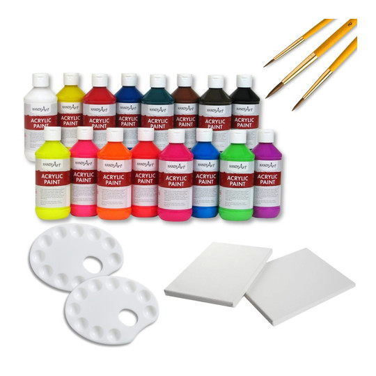 Acrylic Painting Party Kit for 6 Participants