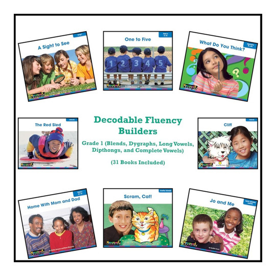 Grade 1 Decodable Fluency Readers Set, 31 Titles