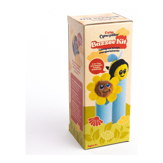 Bee and Flower Breathing Fidget Tool, Blue/Yellow