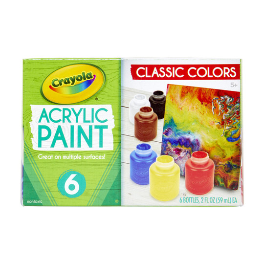 Six-Color Blendable Acrylic Paint Bottle Set