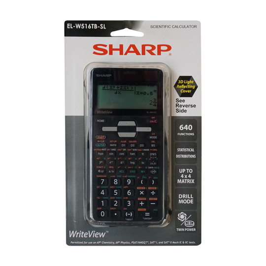 Advanced Scientific Calculator with 4-Line WriteView Display and Hard Cover