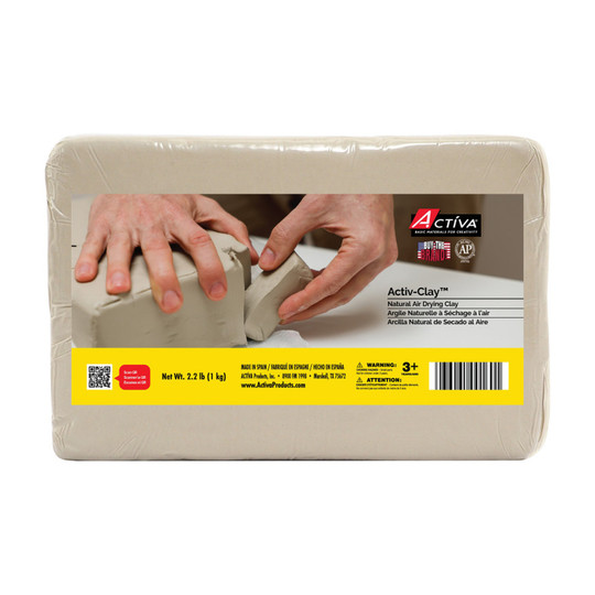 Air-Dry Clay, Natural White, 2.2 lb