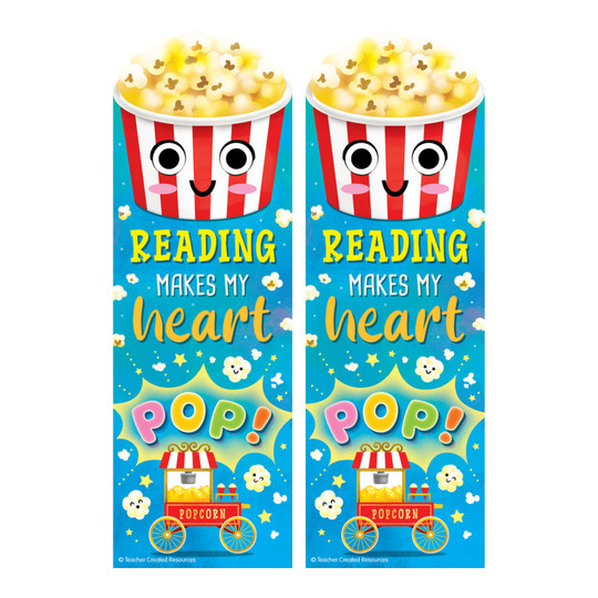 Popcorn-Scented Motivational Bookmarks, 2-Pack