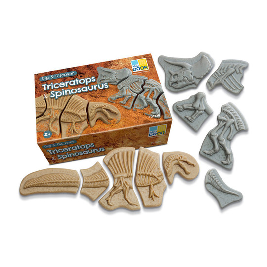 Dig and Discover Dinosaur Skeleton Puzzle Set
