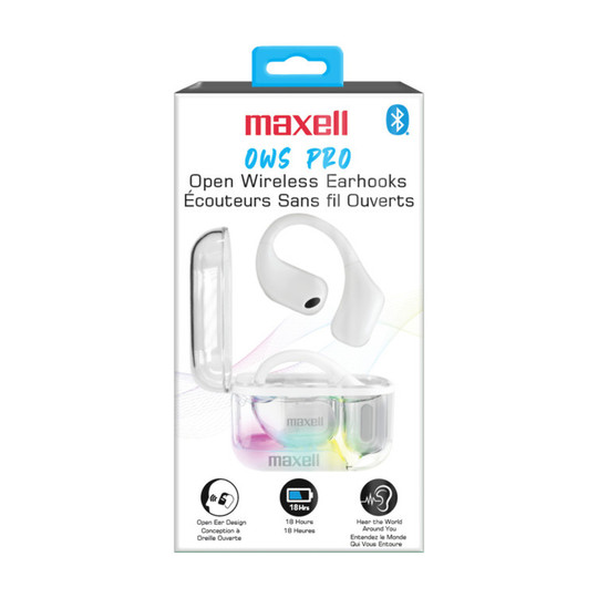 Open-Ear Wireless Earhooks, White