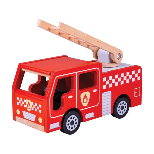 Wooden City Fire Engine Toy