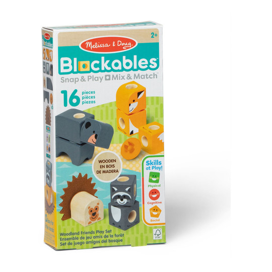 Woodland Creatures Linkable Building Block Set