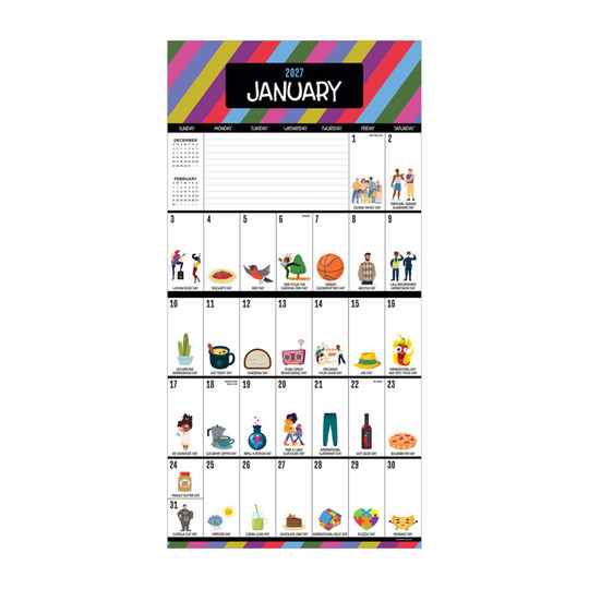 2027 Every Day’s a Holiday Wall Calendar