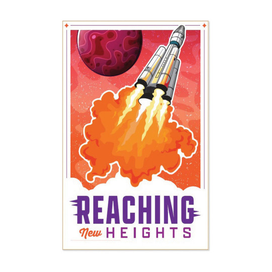 Mission to Explore New Height Classroom Poster