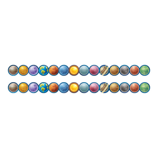 Outer Space Crew Planets Die-Cut Border Trim, 2-Pack