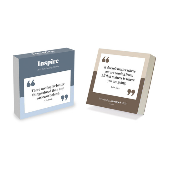 2027 Inspire Daily Desktop Calendar with Easel