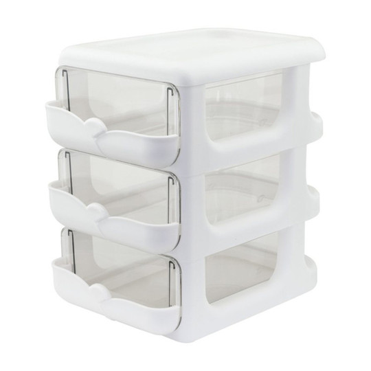 White 3-Drawer Nook and Craft Organizer