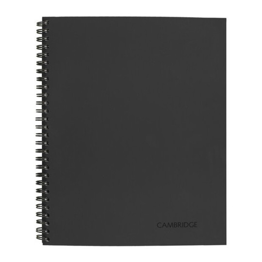 Recycled Legal-Ruled Business Notebook, Gray, 80 Sheets