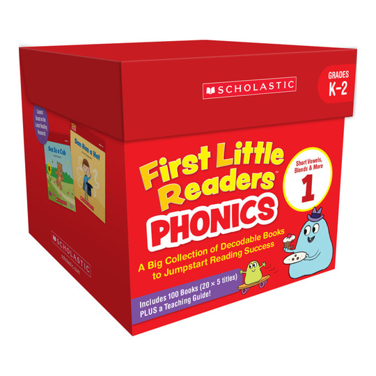 Phonics Decodable Reader Classroom Set with Teaching Guide, 100 Books