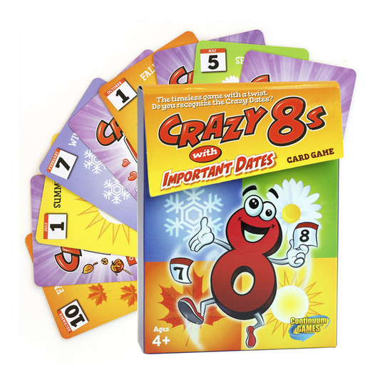 Crazy 8s Important Dates Card Game