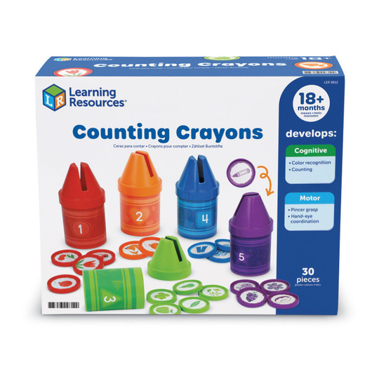 Toddler Counting Crayons Color Matching Set