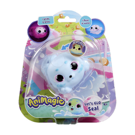 Blue Light-Up Seal Bath Toy