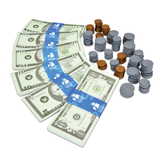 Kids' USA Play Money Set with Storage Tray