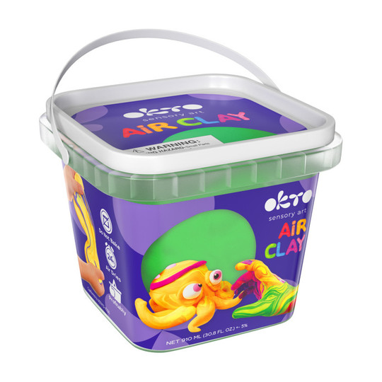 Green Air-Dry Modeling Clay, 900 mL