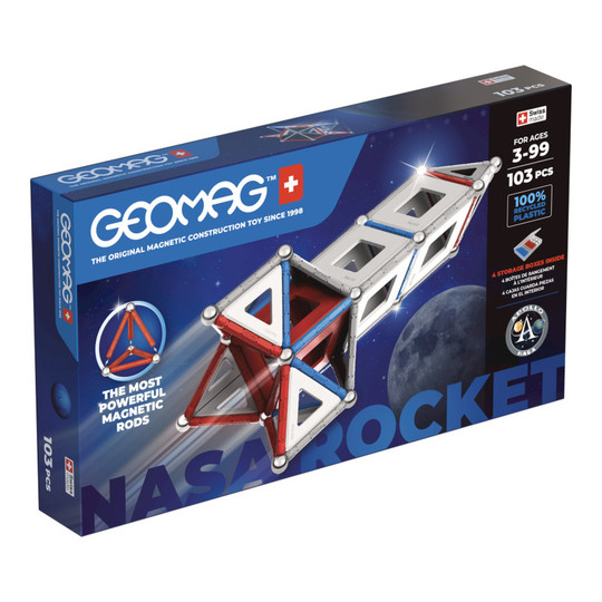 Classic Panels NASA Rocket Magnetic Construction Set, 103 Pieces