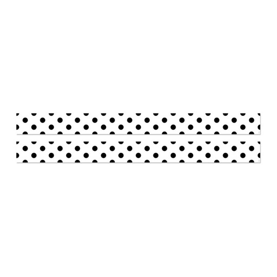Black Polka Dot Bulletin Board Border, 2-Pack