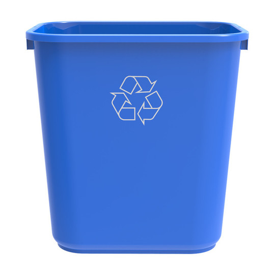 Blue 7-Gallon Recycling Basket
