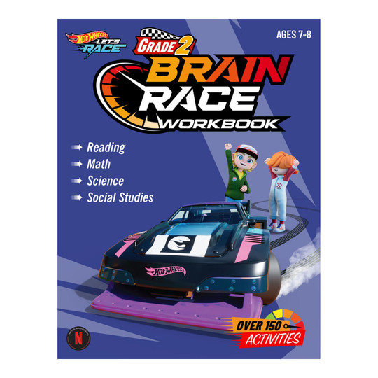 Hot Wheels Brain Race Grade 2 Activity Workbook