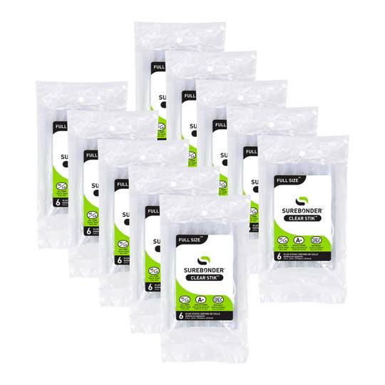 Clear All-Temperature Glue Sticks, 60 Count