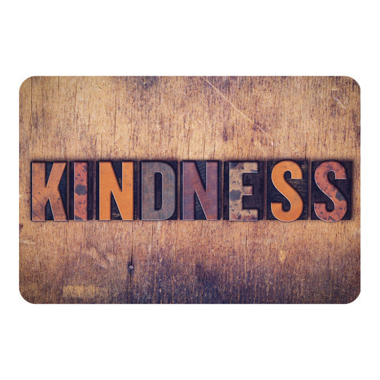 Kindness Letterpress Mouse Pad, 11.75 x 8 in.