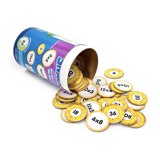 Multiplication Snacks Math Cards, 90-Card Set