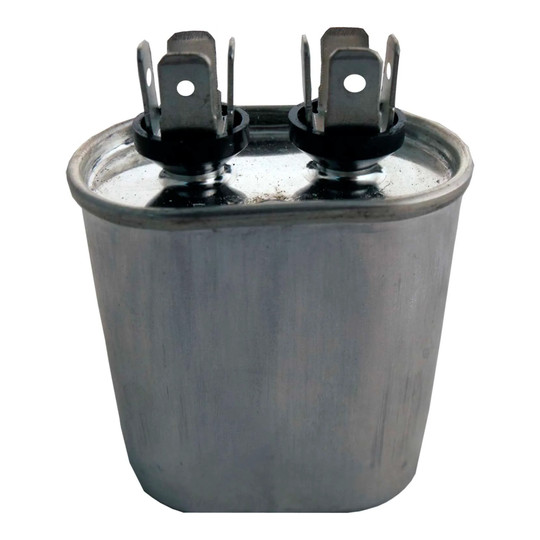 30 MFD 370V oval run capacitor with quick-connect terminals