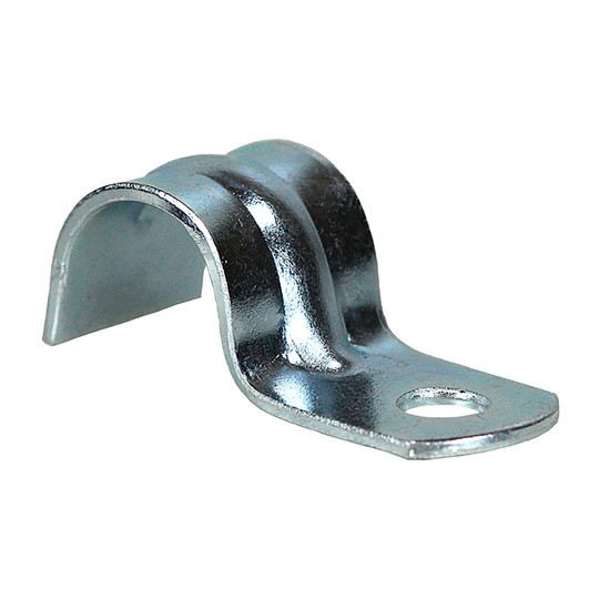 Zinc-plated 3/8 in. one-hole BX cable straps