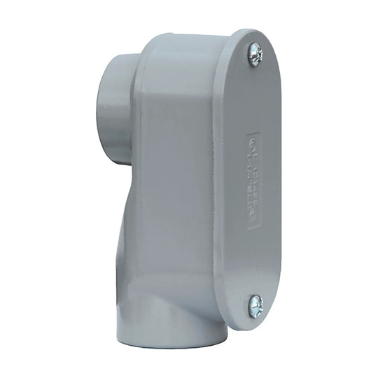 Die-cast aluminum 1-1/4 inch rigid service entrance elbow
