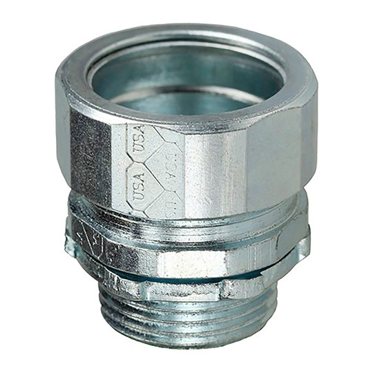 3/4 in. no-thread alloy steel conduit connector