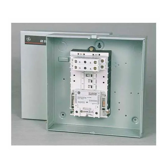 30A two-pole lighting contactor panel with NEMA 1 enclosure