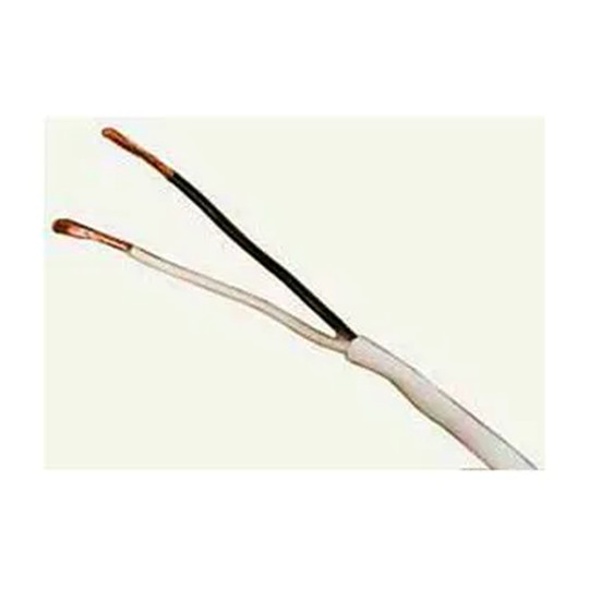 White 14 AWG 2-conductor shielded speaker cable in a 500-foot box