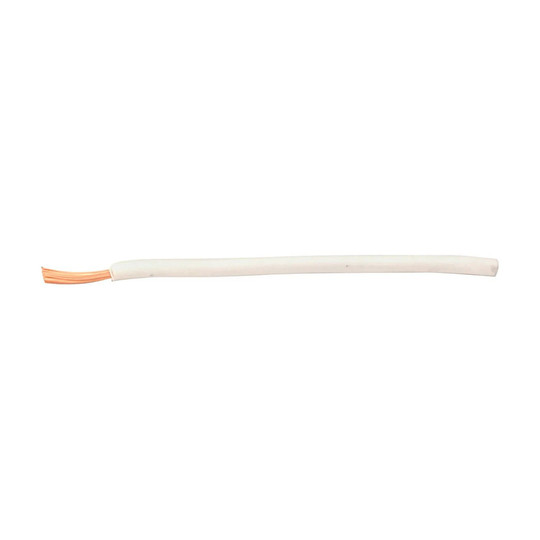 White 14-gauge GPT primary automotive wire, 100-foot length