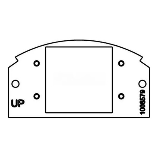 Poke-thru 1/2-gang MAAP plate with auto-close egress doors