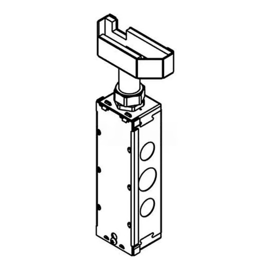 Poke-thru half-gang conduit housing assembly for 3/4-inch conduit